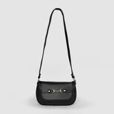 Veiled Black Shoulder Bag