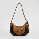 Luna Arc Brown Shoulder Bag