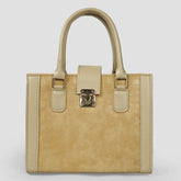 Empress Croc Texture Beige Bag