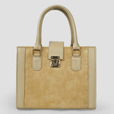 Empress Croc Texture Beige Bag