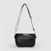 Barrel Black Shoulder Bag