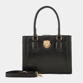 Empress Croc Texture Black Bag