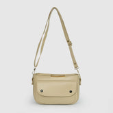 Barrel Beige Shoulder Bag
