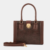 Empress Croc Texture Maroon Bag