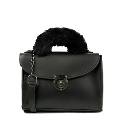 Fluffer Black Cross Body Bag