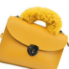 Fluffer Mustard Cross Body Bag