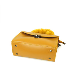 Fluffer Mustard Cross Body Bag