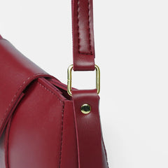 Elara Maroon Shoulder Bag