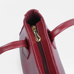 Classic Maroon Shoulder Bag