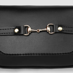 Veiled Black Shoulder Bag