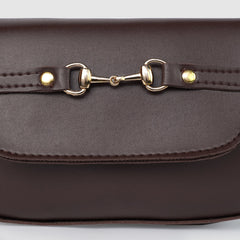 Veiled Chocolate Shoulder Bag