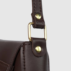 Veiled Chocolate Shoulder Bag