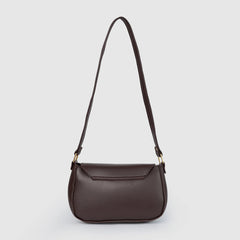 Veiled Chocolate Shoulder Bag