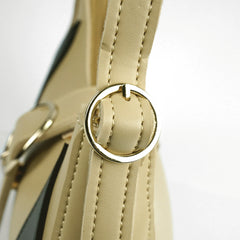Luna Arc Beige Shoulder Bag