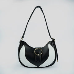 Luna Arc Black Shoulder Bag