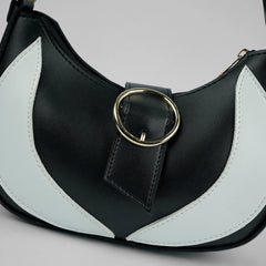 Luna Arc Black Shoulder Bag