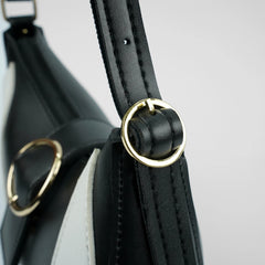 Luna Arc Black Shoulder Bag