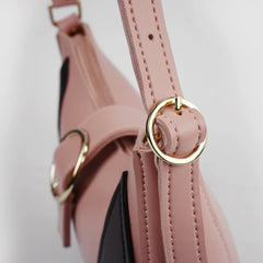 Luna Arc Pink Shoulder Bag