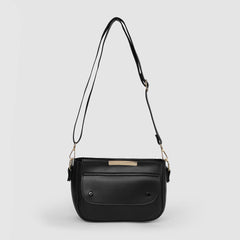 Barrel Black Shoulder Bag