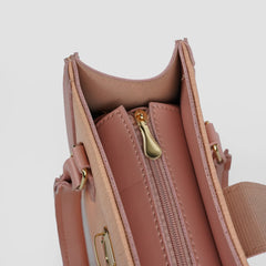 Empress Croc Texture Pink Bag