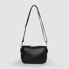 Barrel Black Shoulder Bag