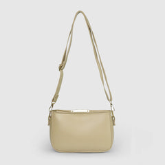 Barrel Beige Shoulder Bag