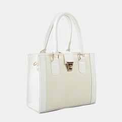 Empress Croc Texture White Bag