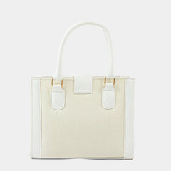 Empress Croc Texture White Bag