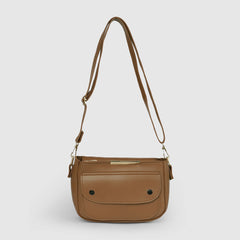 Barrel Brown Shoulder Bag