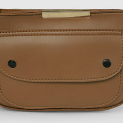 Barrel Brown Shoulder Bag