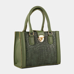 Empress Croc Texture Green Bag