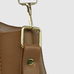 Barrel Brown Shoulder Bag