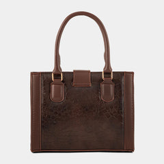 Empress Croc Texture Maroon Bag