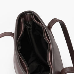 Premium Cow Texture Chocolate Tote Bag