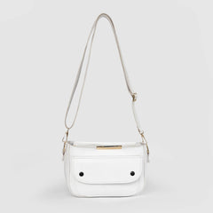 Barrel White Shoulder Bag
