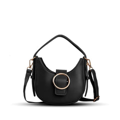 Petite Arc Black Shoulder Bag