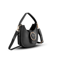 Petite Arc Black Shoulder Bag