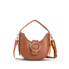 Petite Arc Brown Shoulder Bag