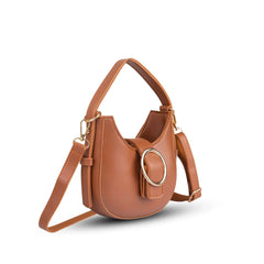 Petite Arc Brown Shoulder Bag