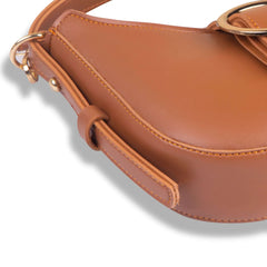 Petite Arc Brown Shoulder Bag