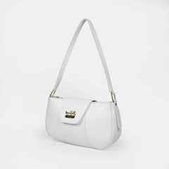 Elara White Shoulder Bag