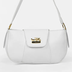 Elara White Shoulder Bag